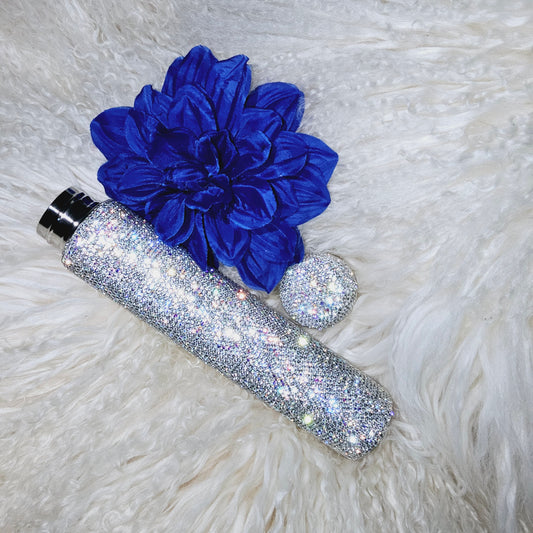 Crystallized 8 Oz Skinny Flask