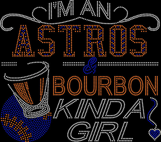 Astros and Bourbon Crystallized Tee