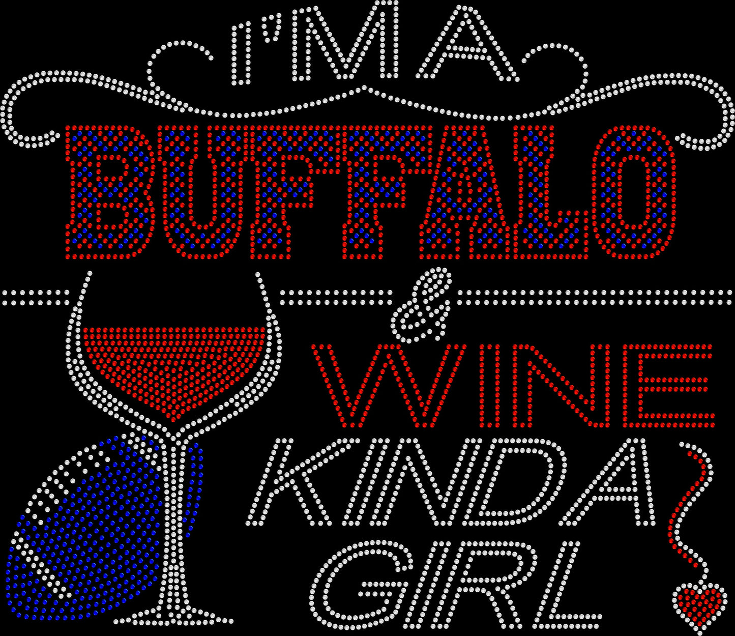 Buffalo and Wine Crystallized Tee