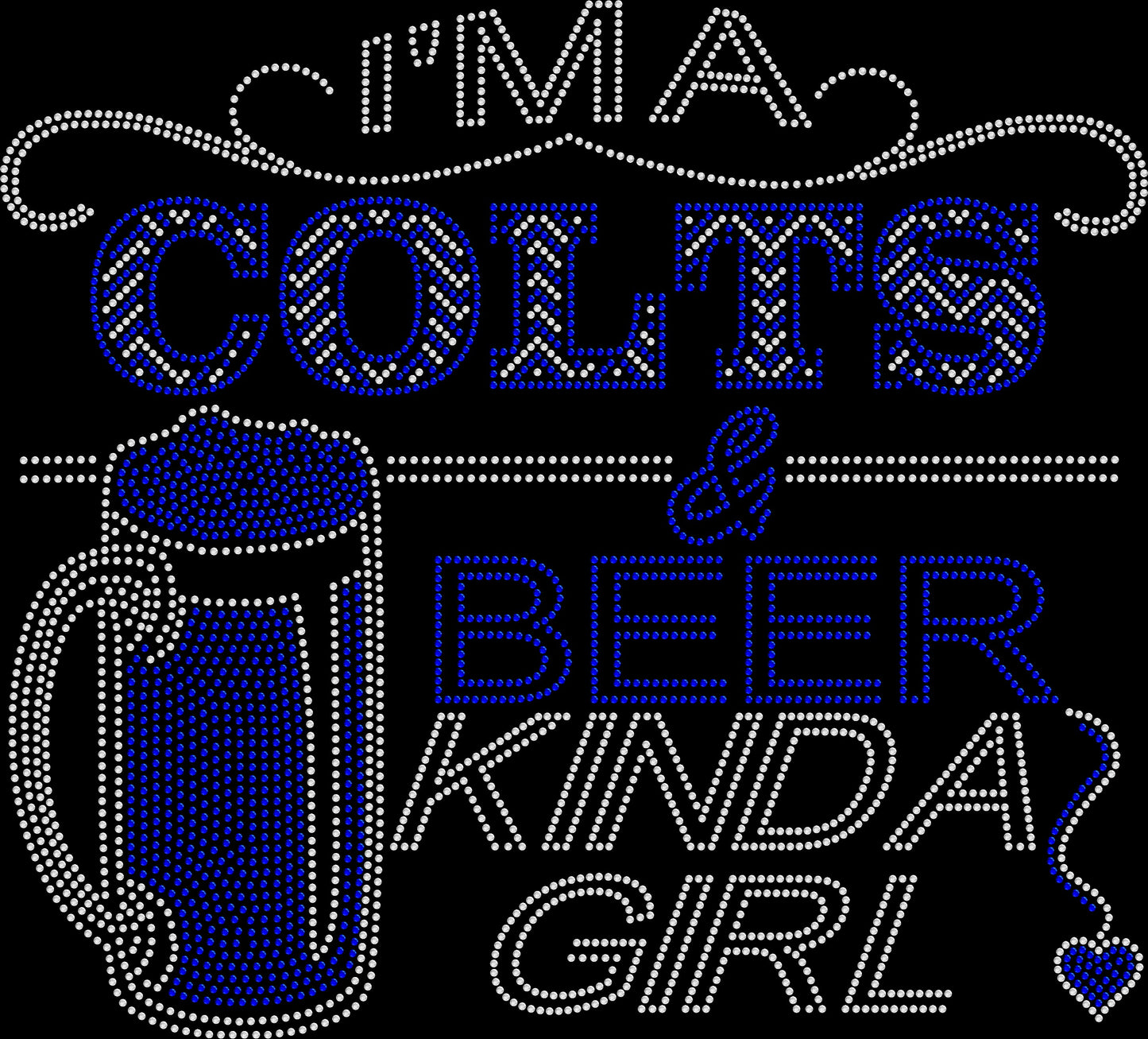 Colts and Beer Crystallized Tee