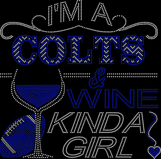 Colts and Wine Crystallized Tee