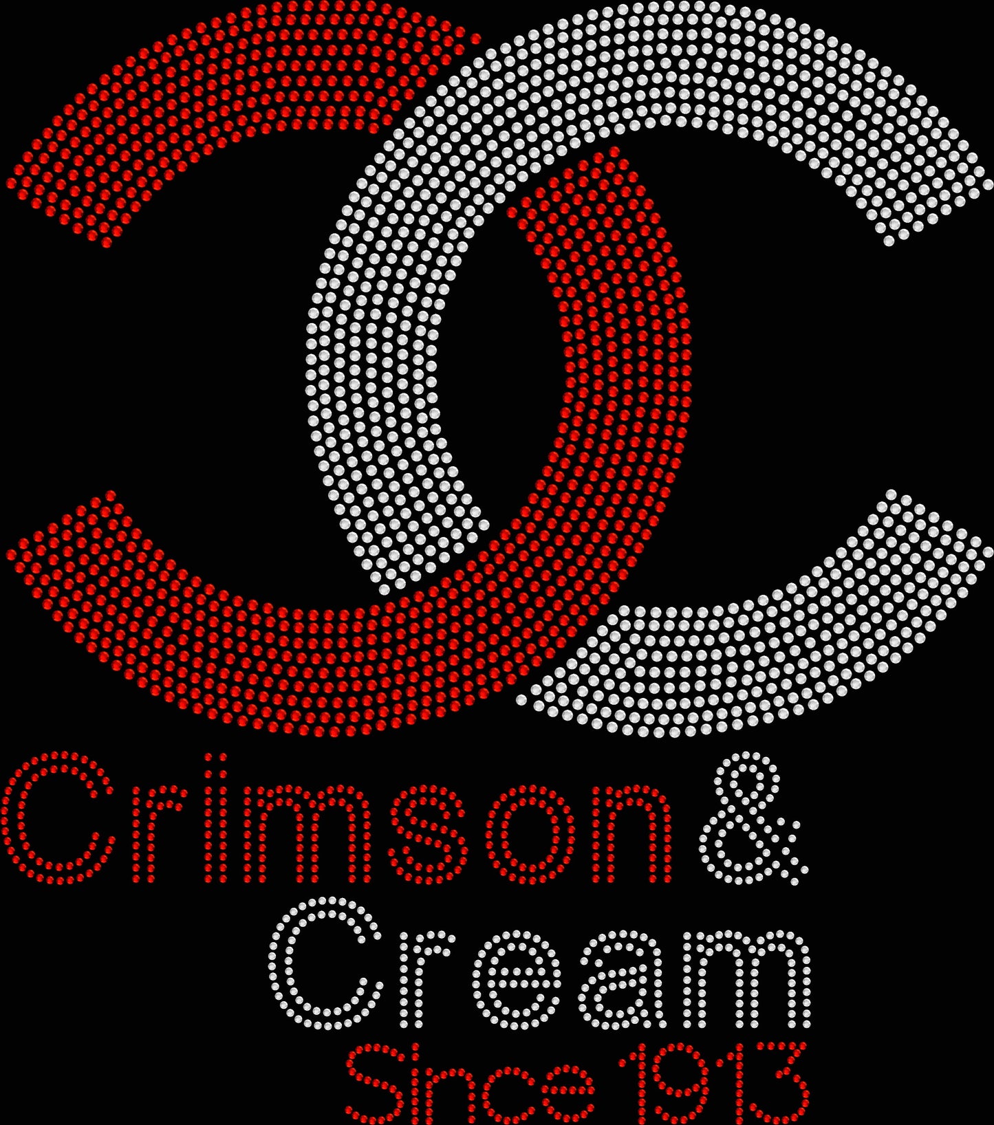 Crimson & Cream Crystallized Tee