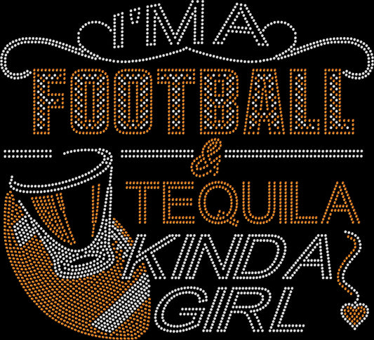 Football and Tequila Crystallized Tee