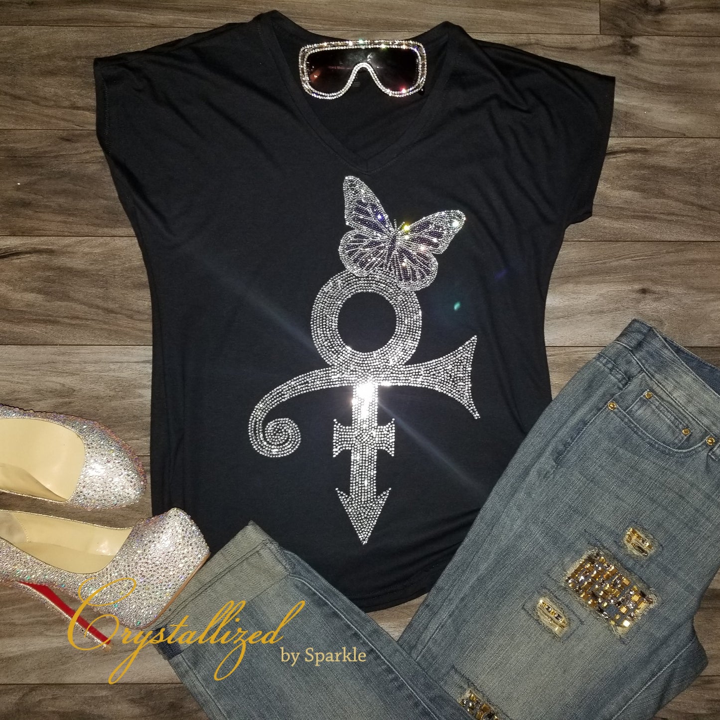 Butterfly Crystallized Tee