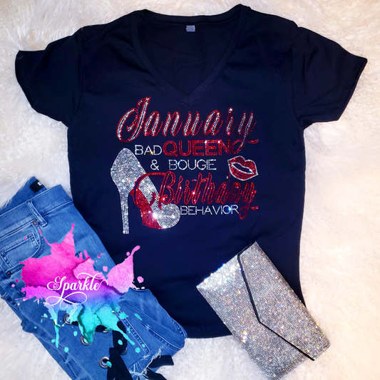 January Queen Crystallized Tee