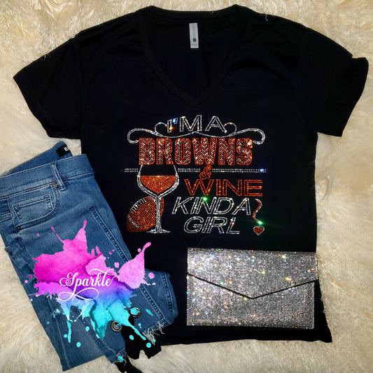 Browns and Wine Crystallized Tee