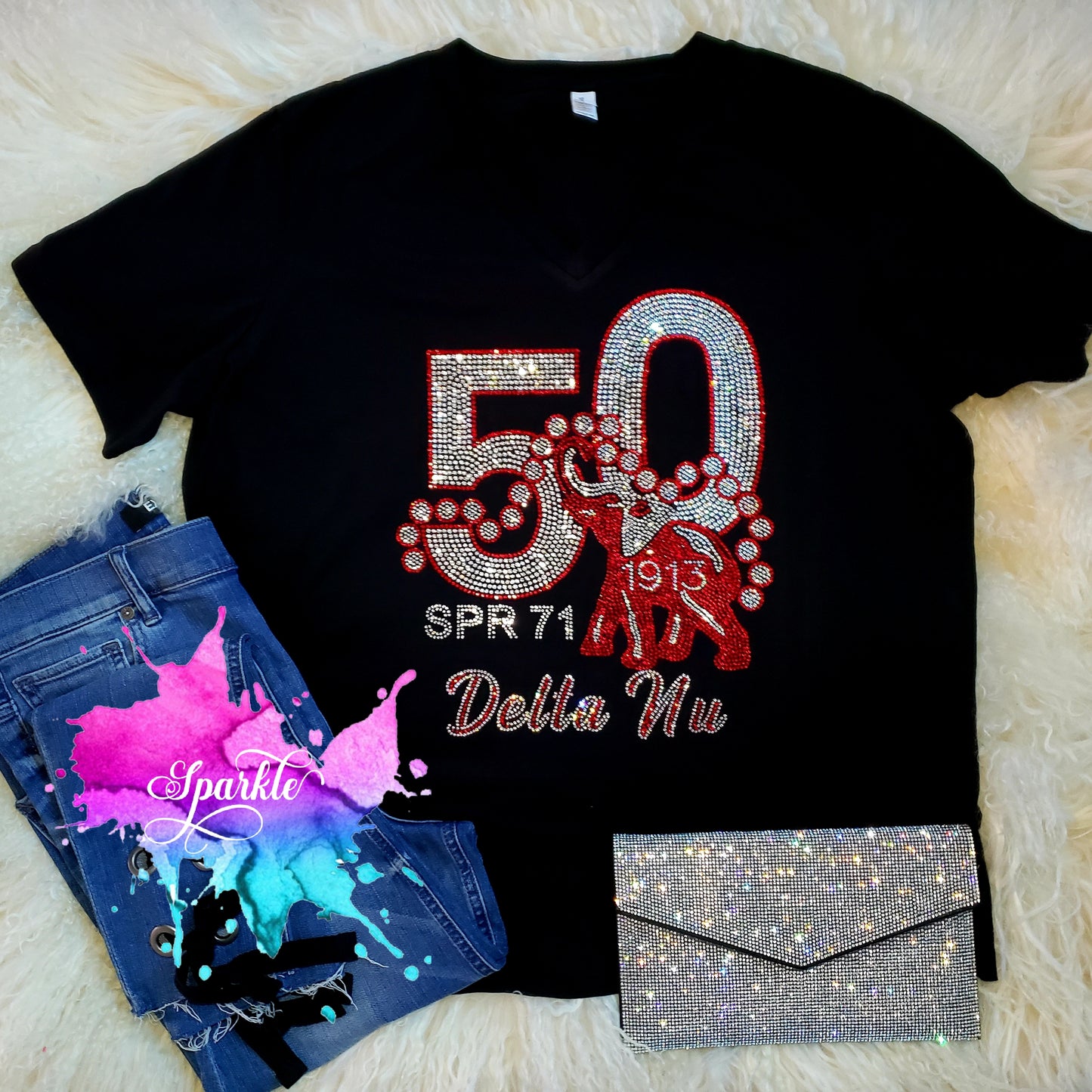 50 Years in the Dynasty Chapter Name Rhinestone Tee