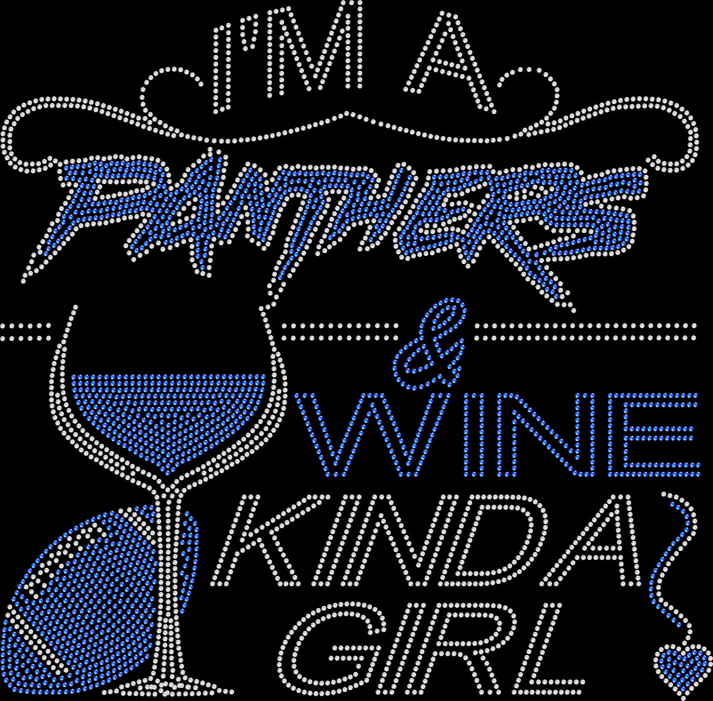Panthers and Wine Crystallized Tee