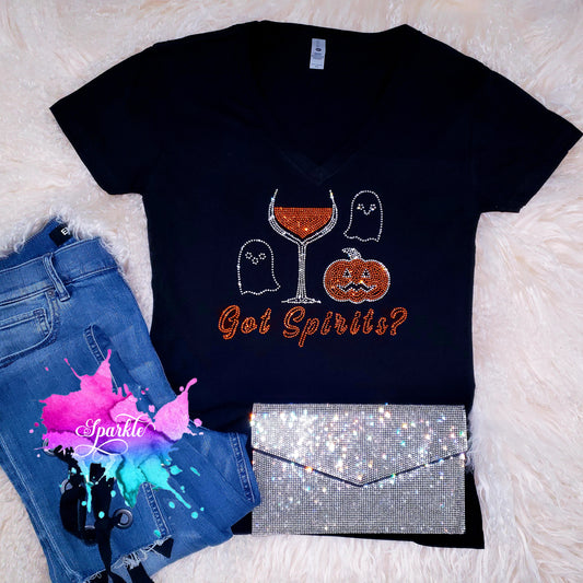 Got Spirits Rhinestone Tee