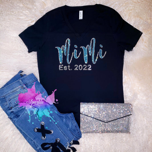 Customized MiMi Crystallized Tee