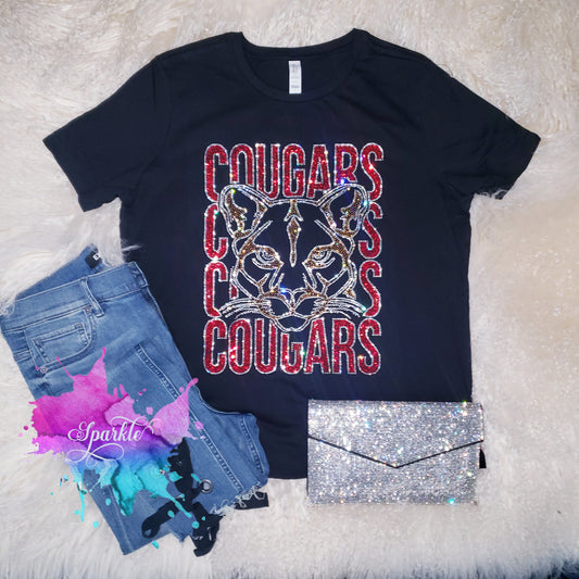 Cougars Crystallized Tee