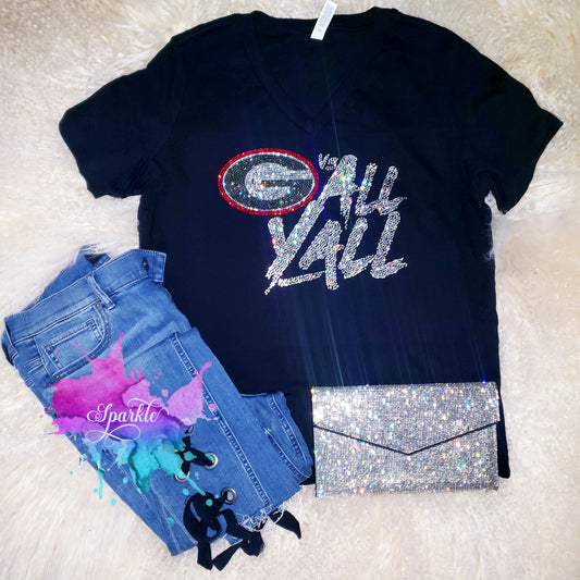 All Y'all Crystallized Tee
