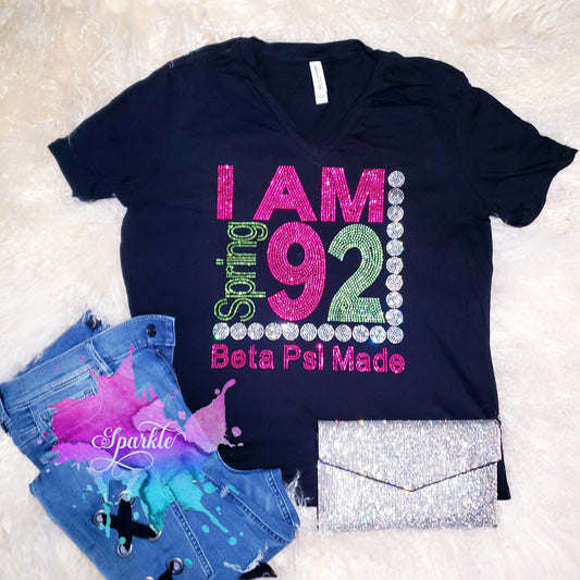 Beta Psi Cross Year Crystallized Tee