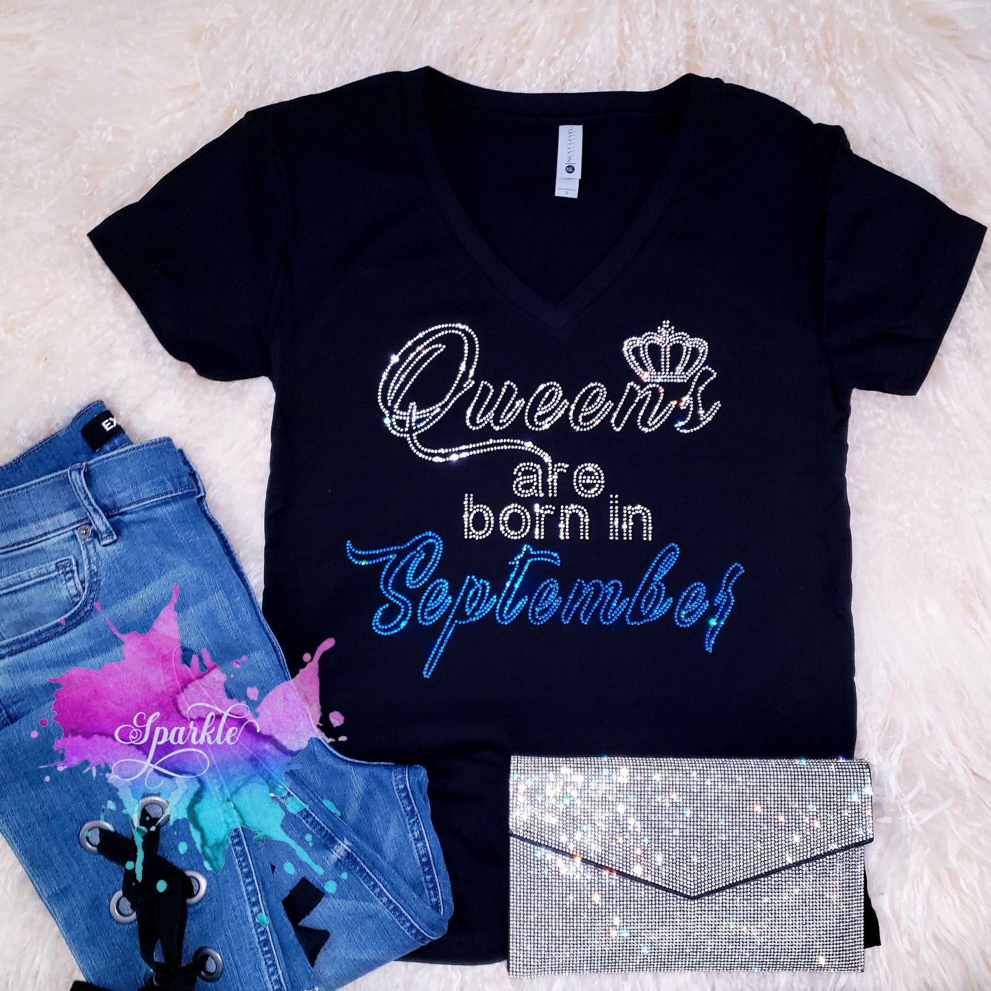Queens Are Born In September Crystallized Tee