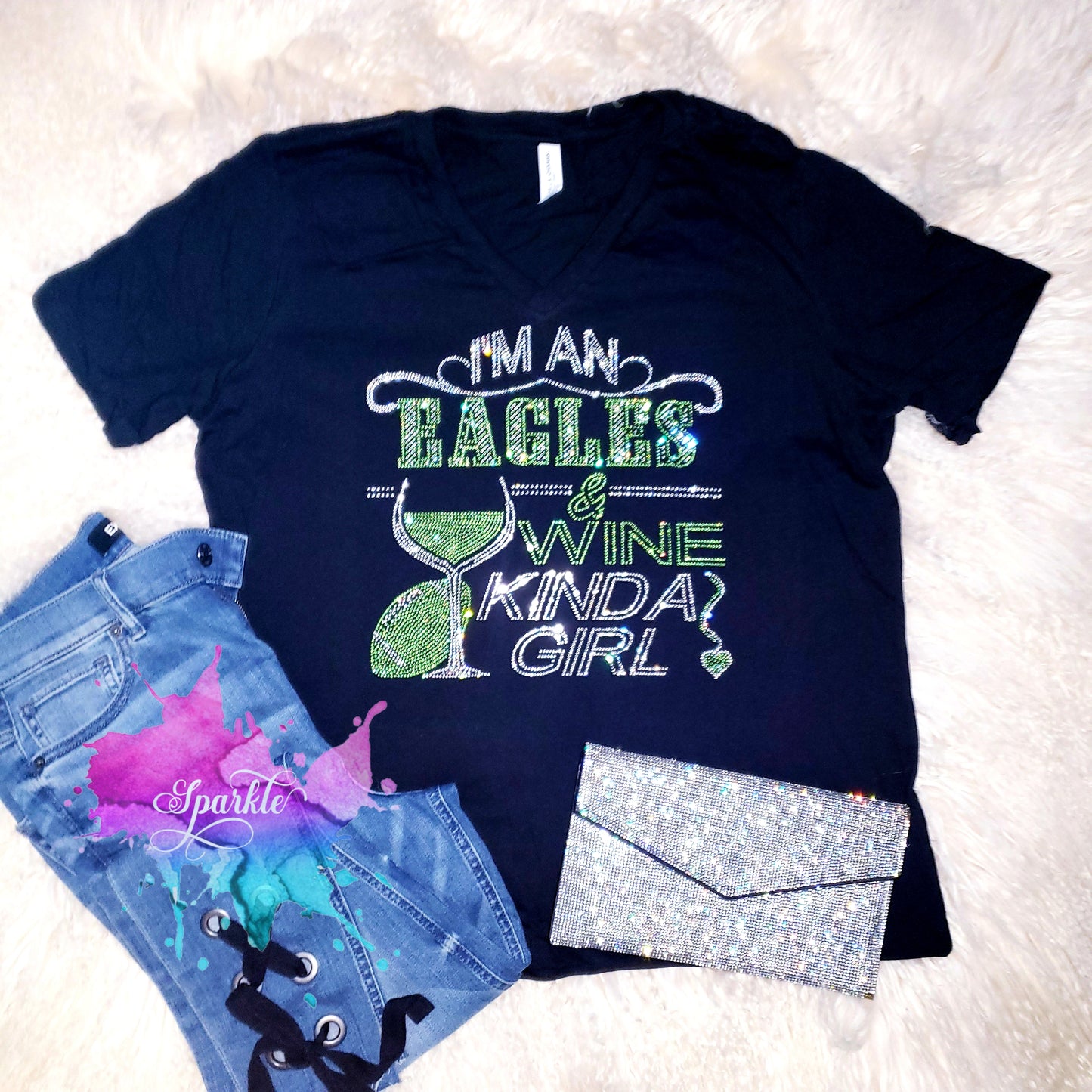 Eagles and Wine Crystallized Tee