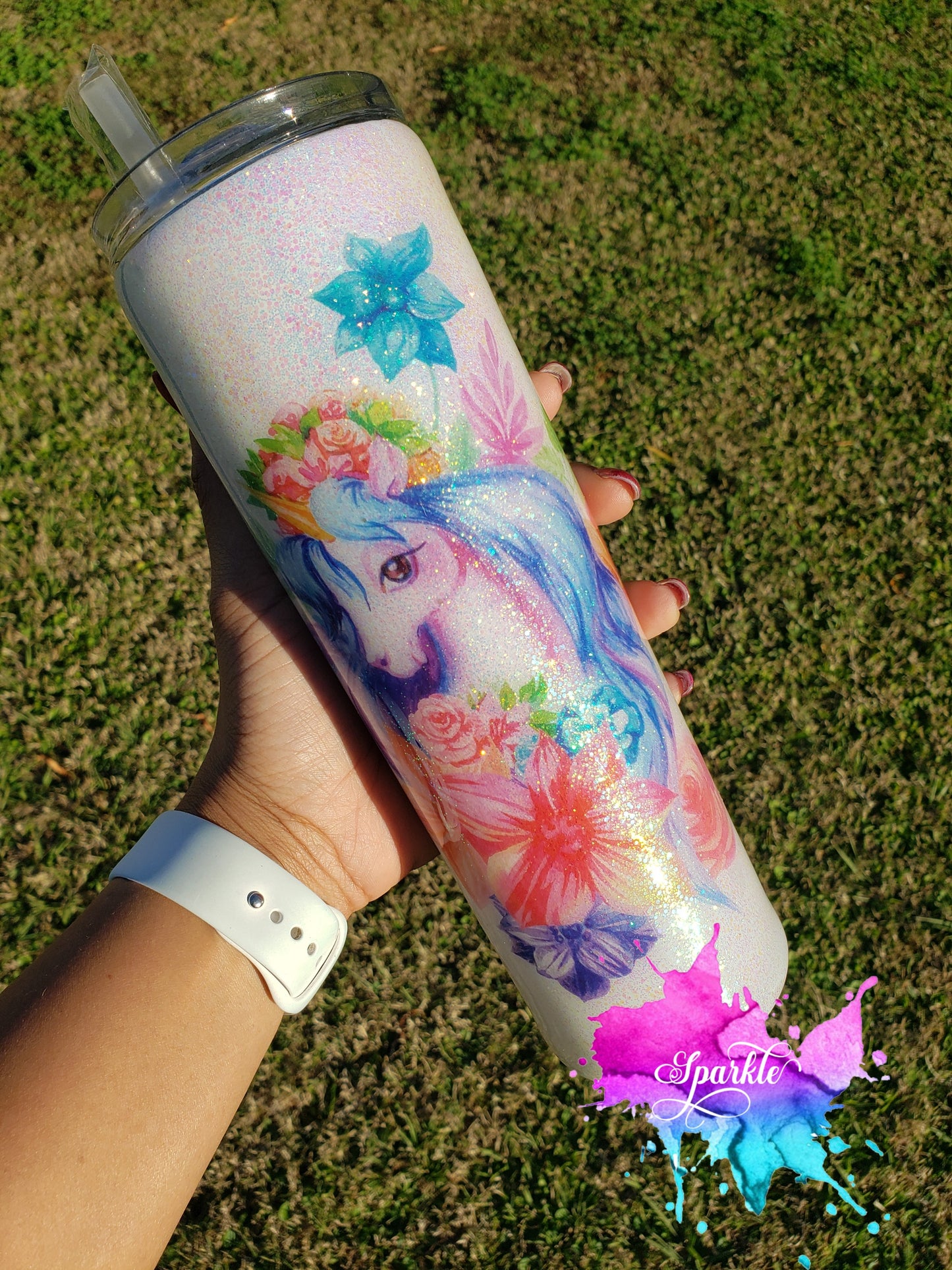 Personalized Stainless Steel Unicorn Tumbler