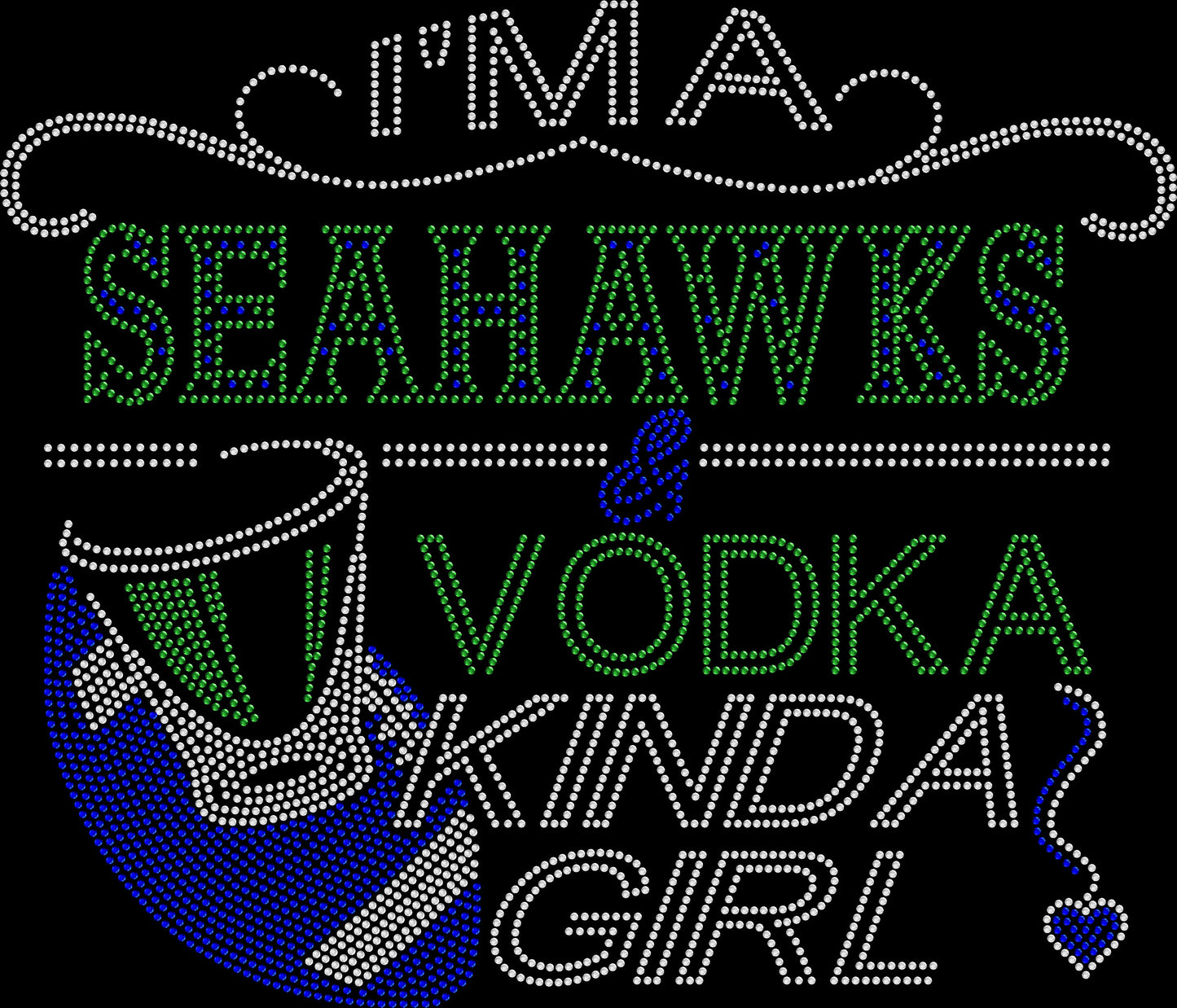 Seahawks and Vodka Crystallized Tee