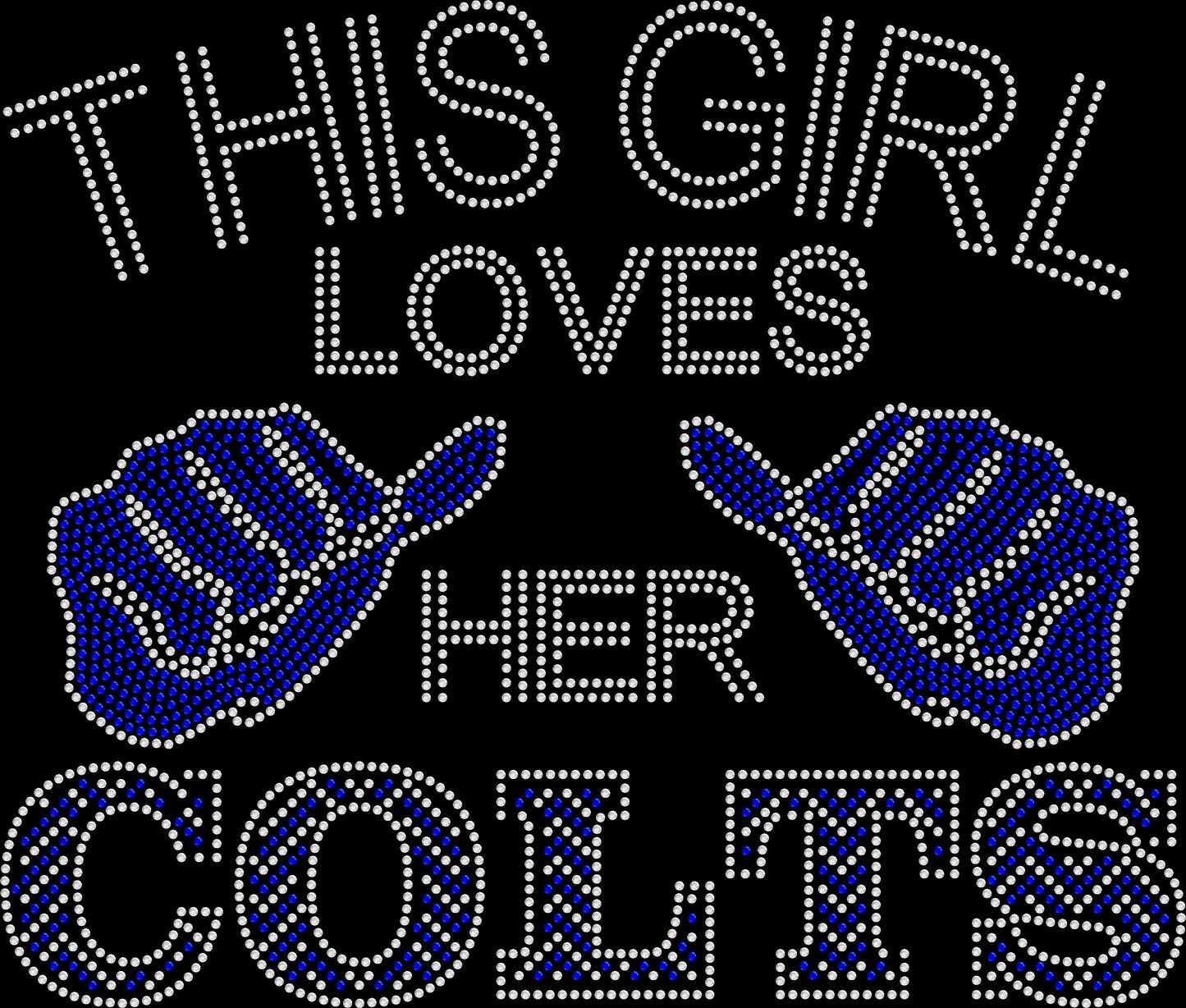 Loves Colts Crystallized Tee