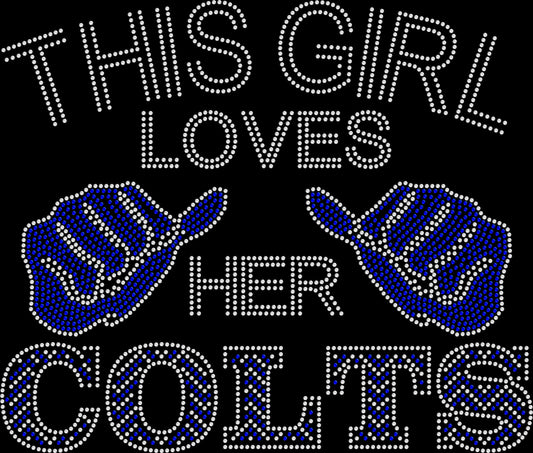 Loves Colts Crystallized Tee