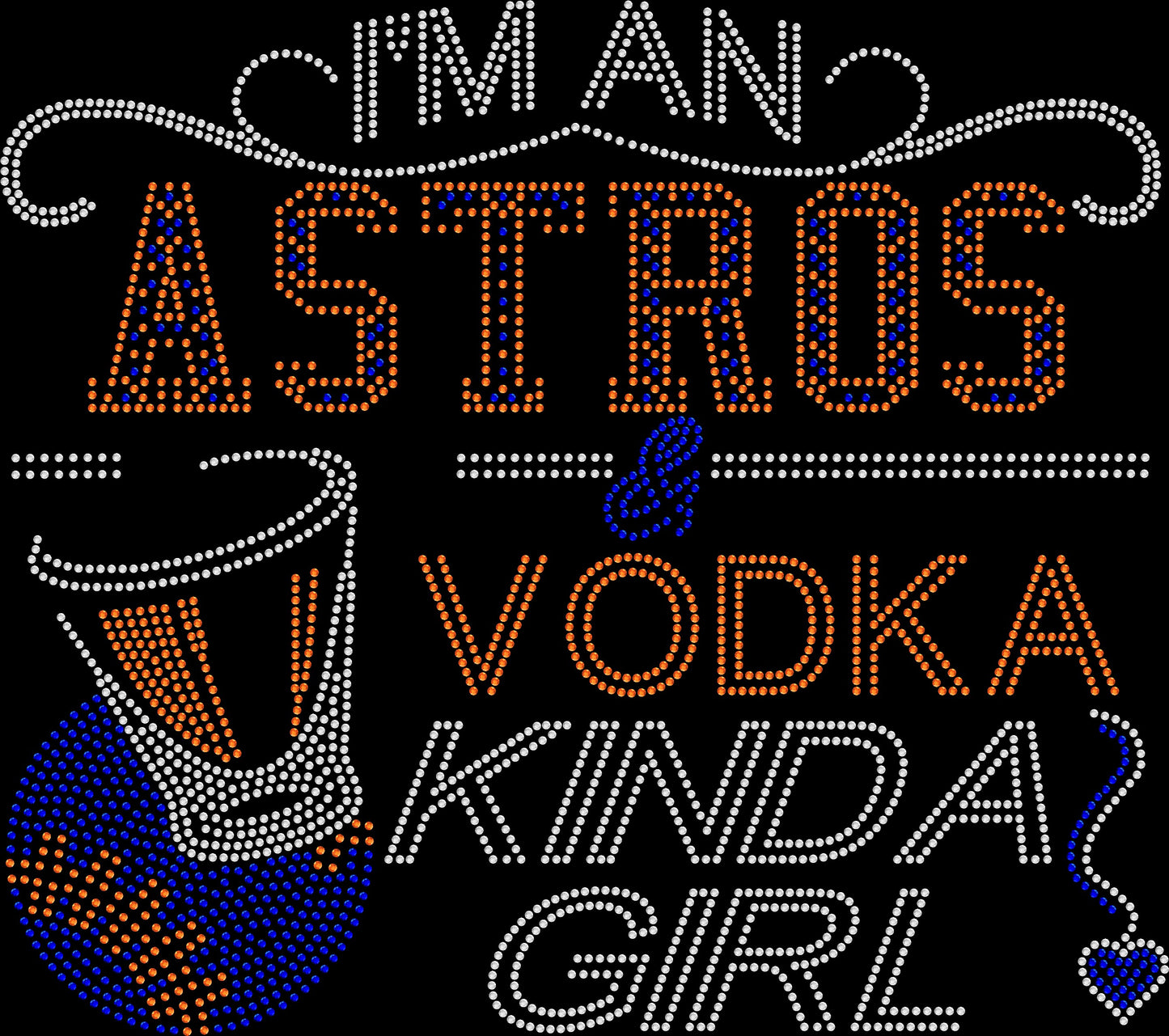Astros and Vodka Crystallized Tee