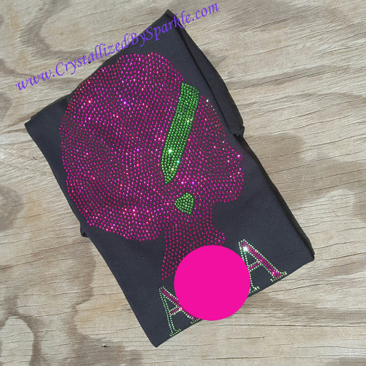 Pink & Green Crystallized Tee