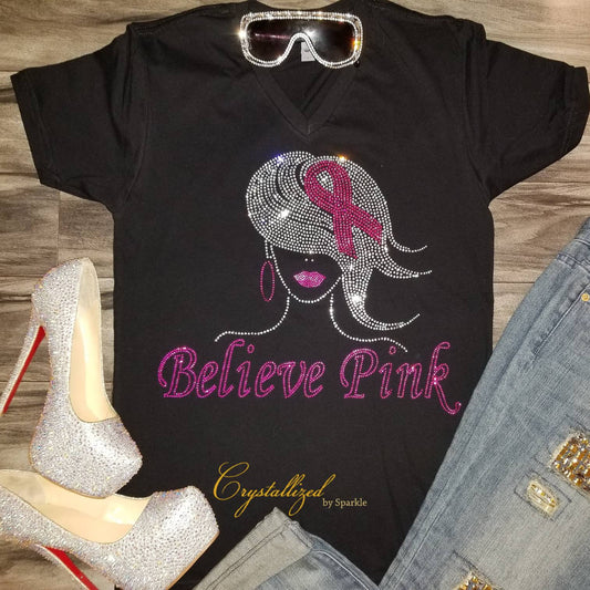 Breast Cancer Awareness Crystallized Tee