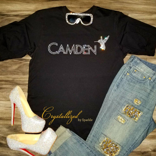 Camden Unisex Long Sleeve Crystallized Tee